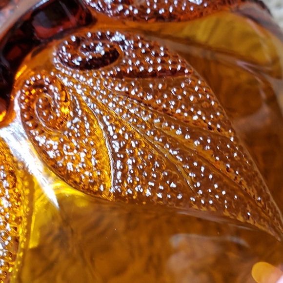 1960s Warm Amber Glow Vntg. Bowl "Renaissance Gold" by Anchor Hocking - Picture 3 of 4